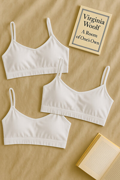 nesterinzar Women's 3-Pack Padded Sports Bra with String Straps Half Tank Top