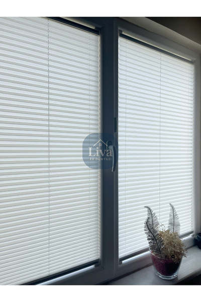 Liva Ev Dünyası Plise Perde | Ölçüye Özel Üretim | Cam Balkon & Pimapen Uyuml...