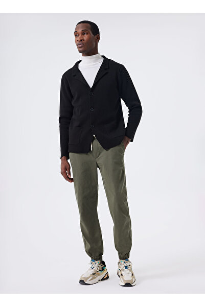 Lee Cooper Klasik Yaka Slim Fit Siyah Erkek Kazak 241 LCM 242007 MERLO SIYAH
