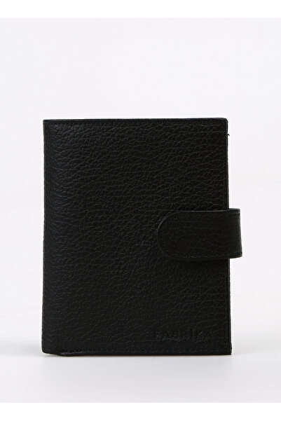 Fabrika Siyah Erkek 9x11x2 cm Deri Cüzdan Frk 314 Flt