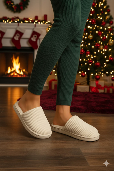 Deniz Terlik Γυναικείες χειμερινές παντόφλες για το σπίτι με μαλακή βελούδινη...