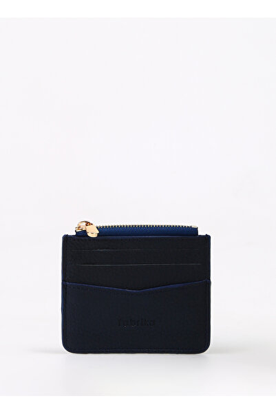 Fabrika Lacivert Kadın 10x8x0,5 cm Deri Portföy Frk 001 Flt