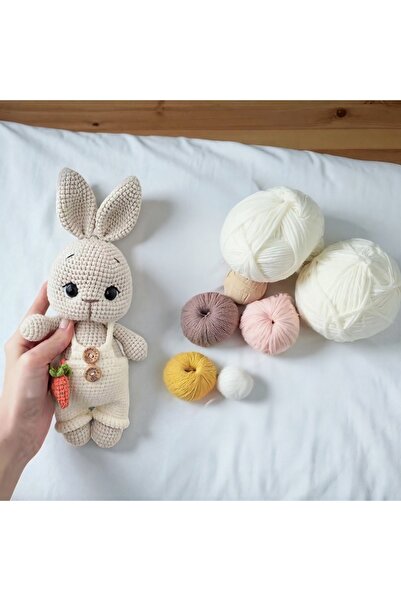 ayta kids clothing toys Amigurumi tavşan havuç tulumlu