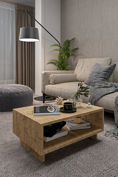 BlackSea Orta Sehpa,Ofis Masası,Bölmeli Orta Masa,Portatif Minifix Kurulum