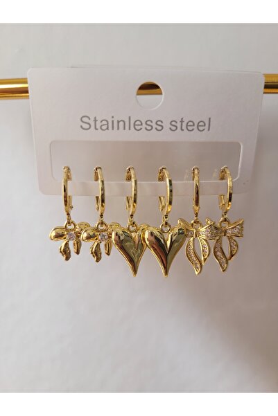 staınless steel Sallantılı Çelik Ser Küpe