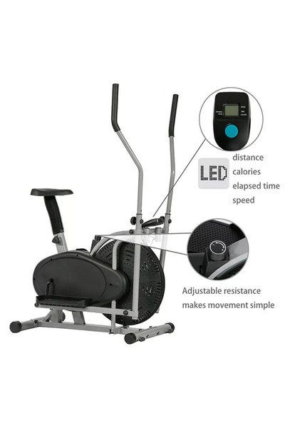 AGD Daily Elliptical Adjustable Fitness Bike for Fitness Exercises