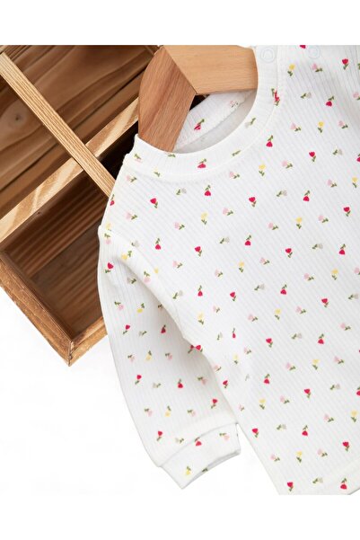 Ege Bebek Baby Girl Corded Cat Printed Gardener Salopet Jumpsuit Newborn 3-6-9 Months Seasonal Long Sleeve Jumpsuit