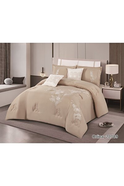 XI DUO مفرش نفرين مطرز فخم ملكي ليمنحك الجمال والاناقة الى غرفتك من المايكروف...