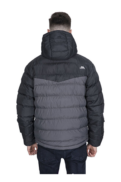 Trespass Μαύρο παλτό με κουκούλα MAJKCAN20007