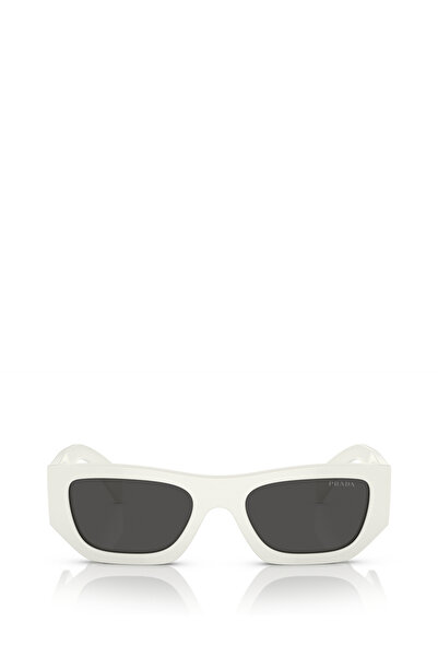 Prada Pr A01S Rectangular White Women's Sunglasses