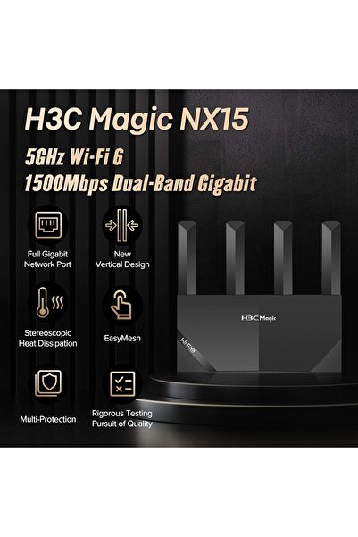 H3C Magic NX15 1500Mbps Dual-Band Gigabit Wi-Fi 6 Router