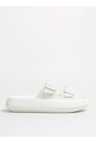 Fabrika Beyaz Erkek Plaj Terliği ESTELLA