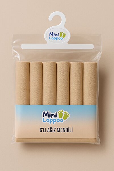 MİNİLOPPOO Mouth Wipes Baby Wipes 6 Li