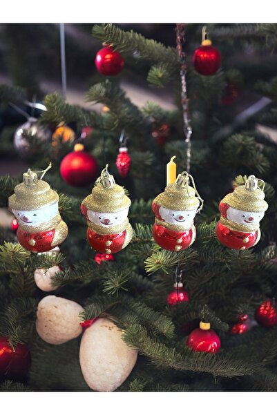 Yenigeldi 4 bucăți de ornamente pentru brad cu figurine de om de zăpadă – orn...