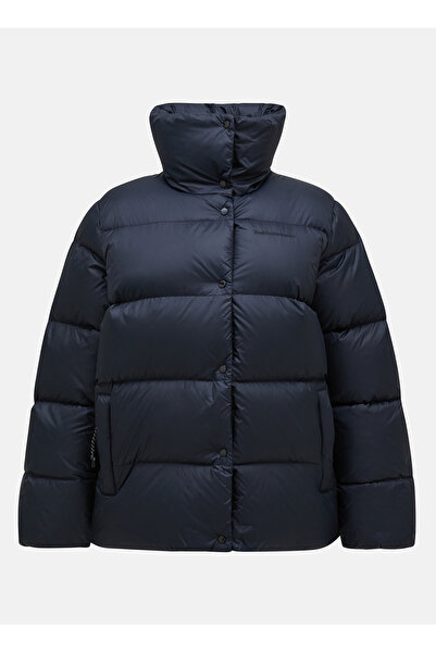 Peak Performance Siyah Kadın Kapüşon Yaka Mont G79031020_W Down Puffer
