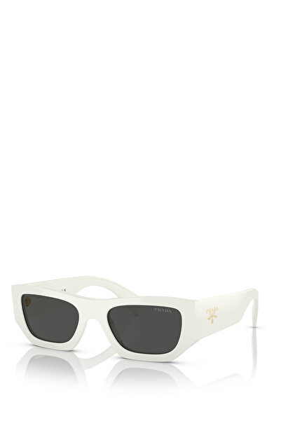 Prada Pr A01S Rectangular White Women's Sunglasses