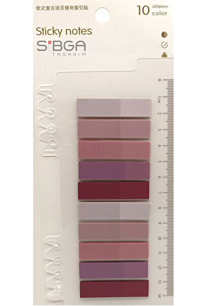 sibga tasarım Transparent Colored Postit Post-it Post It.Bookmark Bookmark Postit Sticker Note Paper 200 Sheets