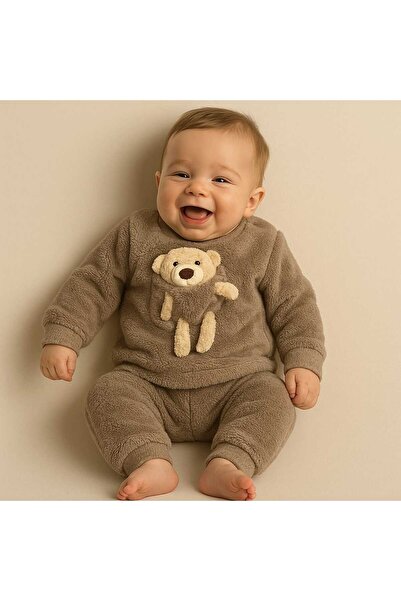 Renata's Unisex Baby Teddy Bear Welsoft Plush Winter Set with Teddy Bear Toy