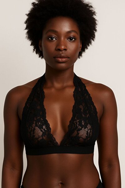 DEEP SECRET Black Back Detail Bralet Ds200457Br
