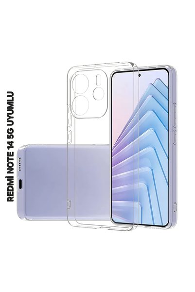ZM STORE غطاء شفاف من السيليكون الفائق متوافق مع هاتف شاومي ريدمي نوت 14 5G