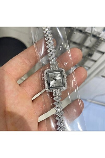 simurg jewellery Taşlı Gümüş Kol Saati