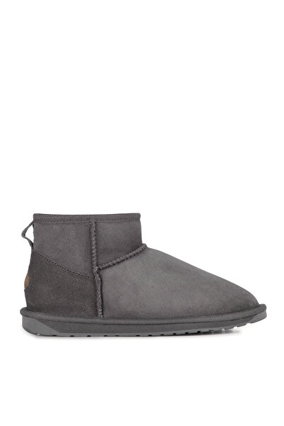 EMU Dark Gray Leather Women's Boots - Stinger Micro
