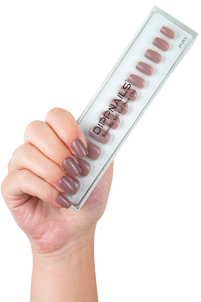 Dippnails Espresso Jel Takma Tırnak Tekrar Kullanılabilir Küt Manikür Seti 30...
