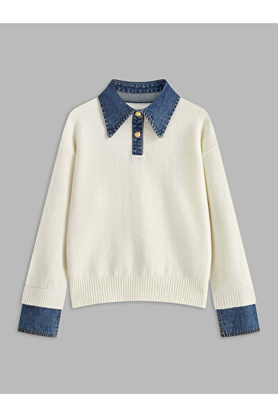 MAXXANA 2 في 1 سترة دنيم بياقة