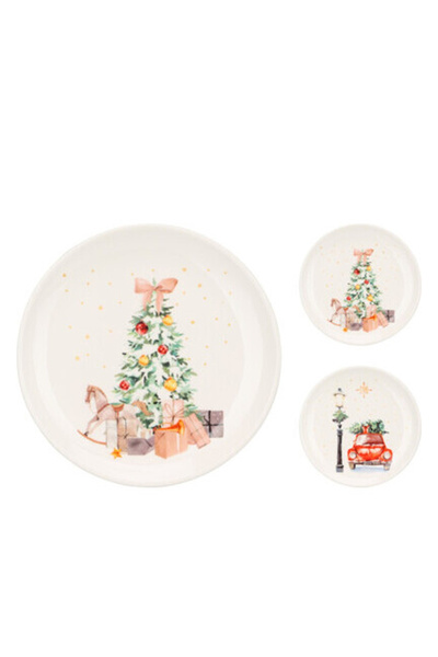 BOYNER EVDE Yemek Tabağı XMAS PLATE, DOLOMITE 2