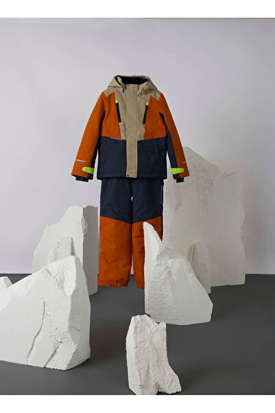 name ıt Orange Boys' Elastic Diagonal Ski Pants Nkmsnow10 Pant Block Fo