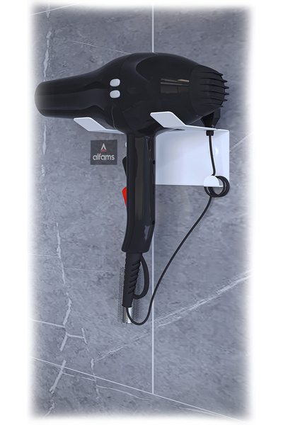 alfams by fmsa Metal Saç Kurutma Makinesi Tutacağı – Banyo Lavabo Fön Makines...