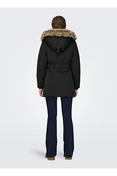 ONLY Black Women's Coat Onlnewpriska Parka Jacket Cc Otw