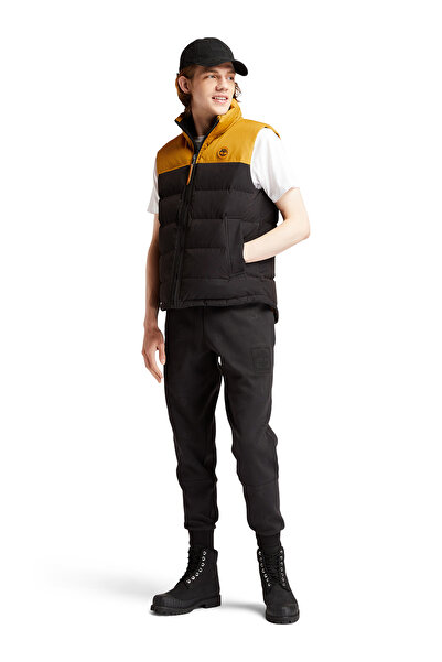 Timberland Men's Quilted Yellow Puffer Vest - Stand Collar Tb0A22Xmp571Welch ...
