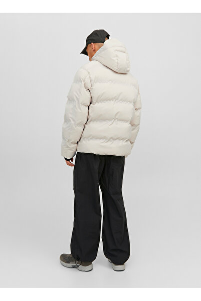 Jack & Jones Κρεμ ανδρικό παλτό 12238998 _JCOSWEEP PUFFER SN