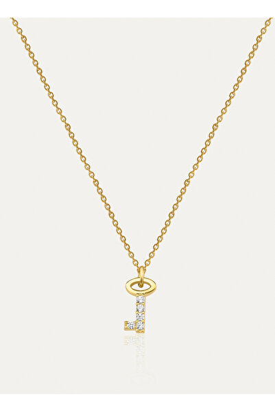 Gimora Taşlı Anahtar Gümüş Kolye