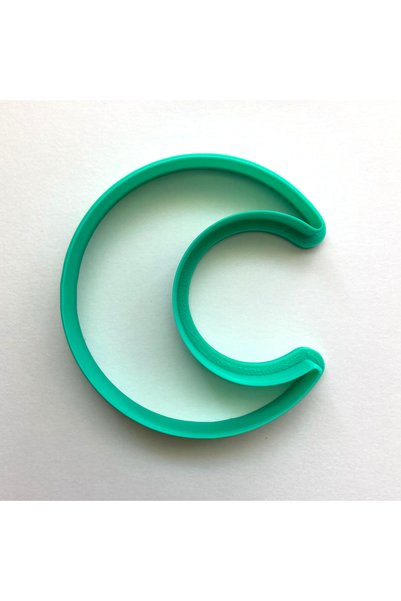 Craftelle Crescent-Shaped Cookie Mold - Create Moon-Star Set with Star Mold - Compatible with Clay and Ceramics