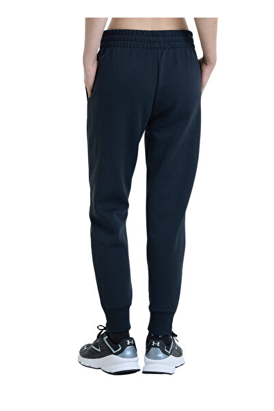 Under Armour 1379438-001 UA Rival Fleece Jogger Lastikli Bel Bol Kesim Siyah Kadın Eşofman Altı