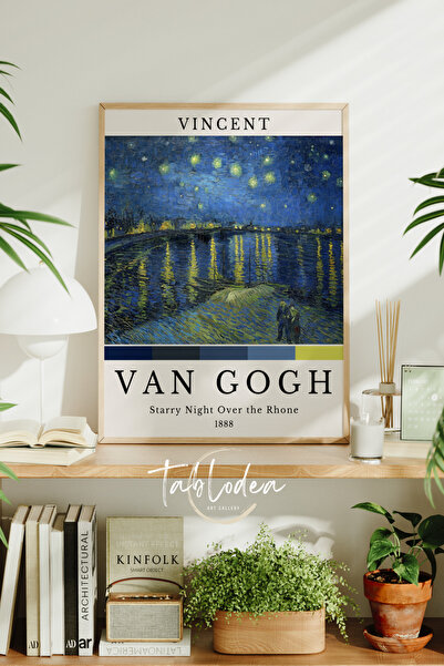 tablodea Noaptea înstelată de Van Gogh peste Rhône, tablou poster înrămat, pi...