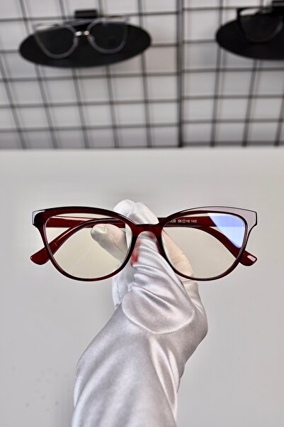 LOOKUP NEW Blue Blue Block Cat Eye Bone Goggles - Light Protection & Clear