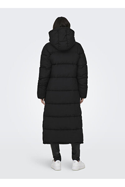ONLY Black Women's Coat Onlann Premium Puffer Coat X-Long O