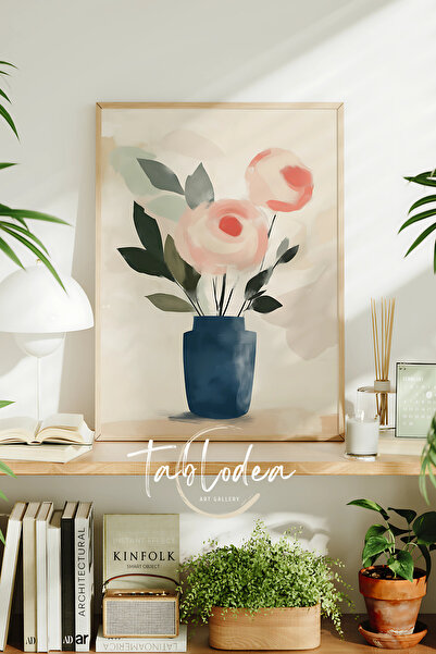 tablodea Pictură murală cu flori Pinterest, pictură decorativă modernă, în st...