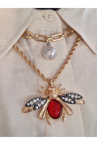 Reysen Aksesuar نموذج العلامة التجارية قلادة النحلة الثنائية