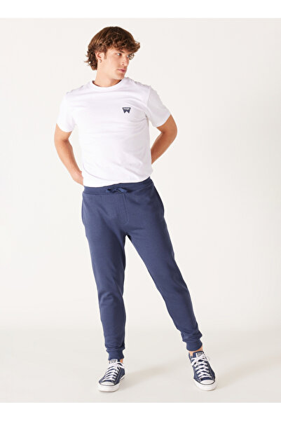 WRANGLER Regular Fit İndigo Erkek Eşofman Altı W232400315 Jogger Sweatpant