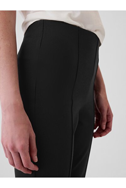 GAP Kadın Siyah High Rise Double Knit Crop Kick Pantolon
