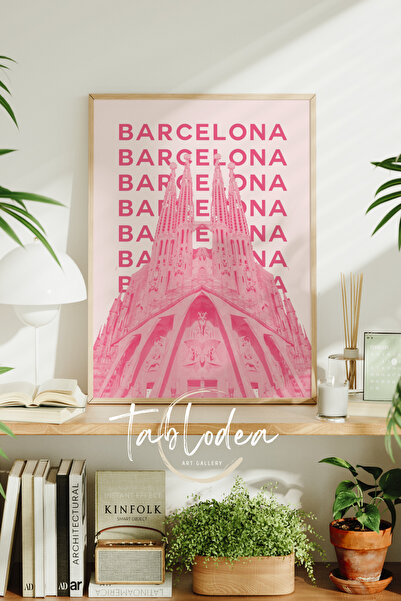 tablodea Tablou Barcelona, Poster înrămat Barcelona, Pictură modernă Barcelon...