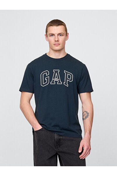 GAP Erkek Lacivert Gap Logo T-Shirt