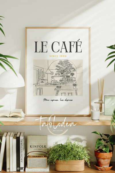 tablodea Pictură poster modernă înrămată, cu tematică minimalistă de bucătări...