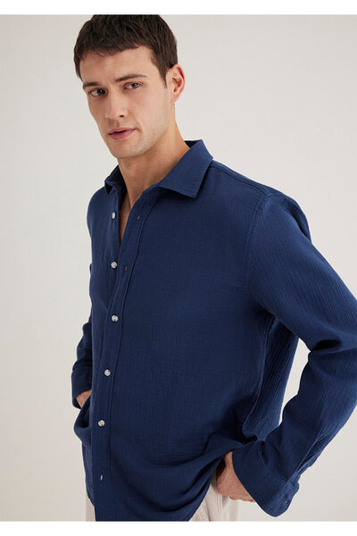 Mavi Синя сорочка Regular Fit / Нормальний крій 0211518-70488