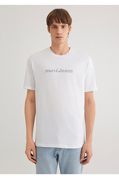 Mavi Τζιν εμπριμέ λευκό μπλουζάκι Loose Fit / Loose Relaxed Fit 0612523 -620