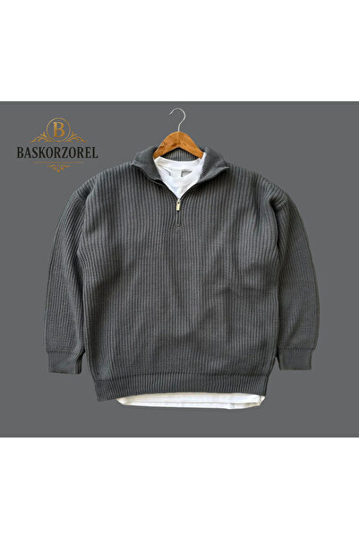 baskor zorel سترة رجالية محبوكة بنصف سحاب